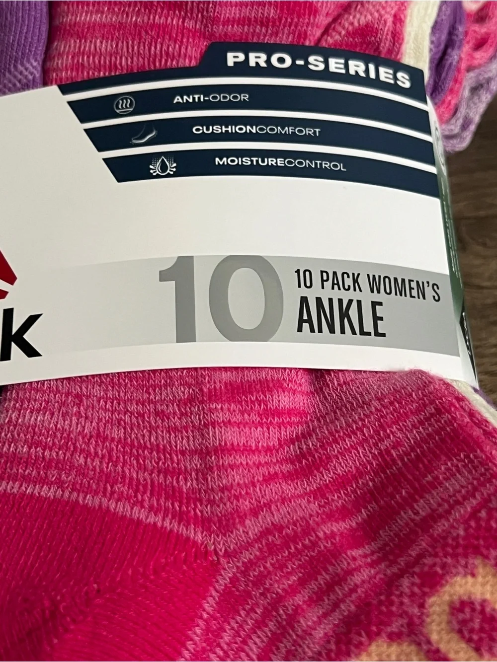 Reebok Pro Series 10 Pairs Ankle Socks Size 9-12 New